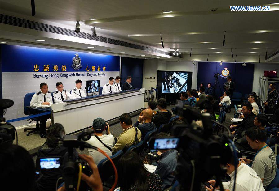 CHINA-HONG KONG-POLICE-PRESS CONFERENCE (CN)