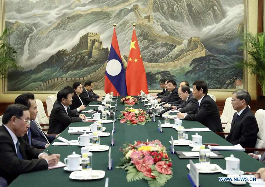 CHINA-BEIJING-LI ZHANSHU-LAO PM-MEETING (CN)