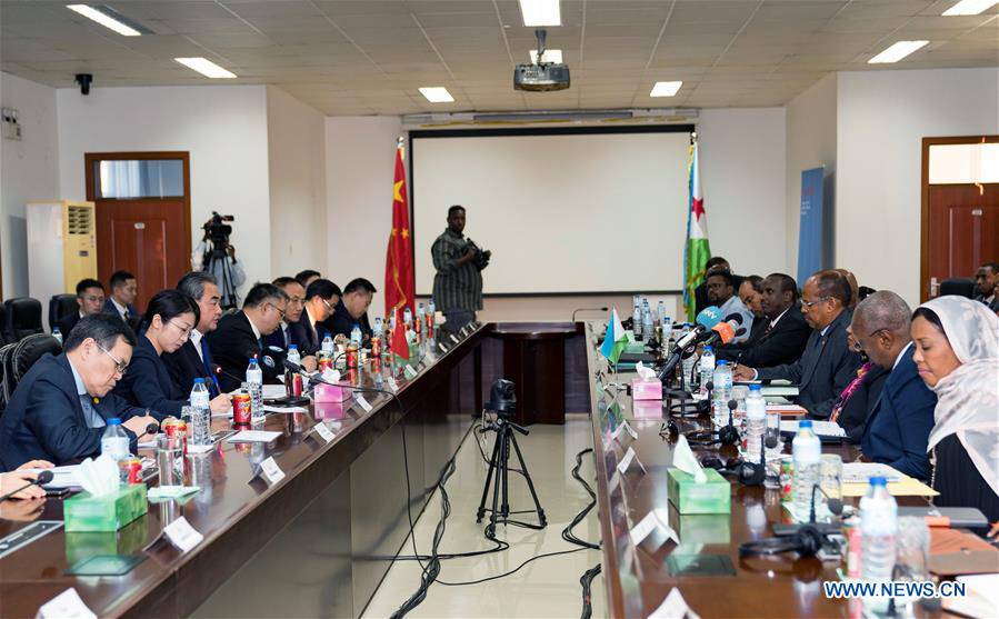 DJIBOUTI-FM-CHINA-WANG YI-TALKS