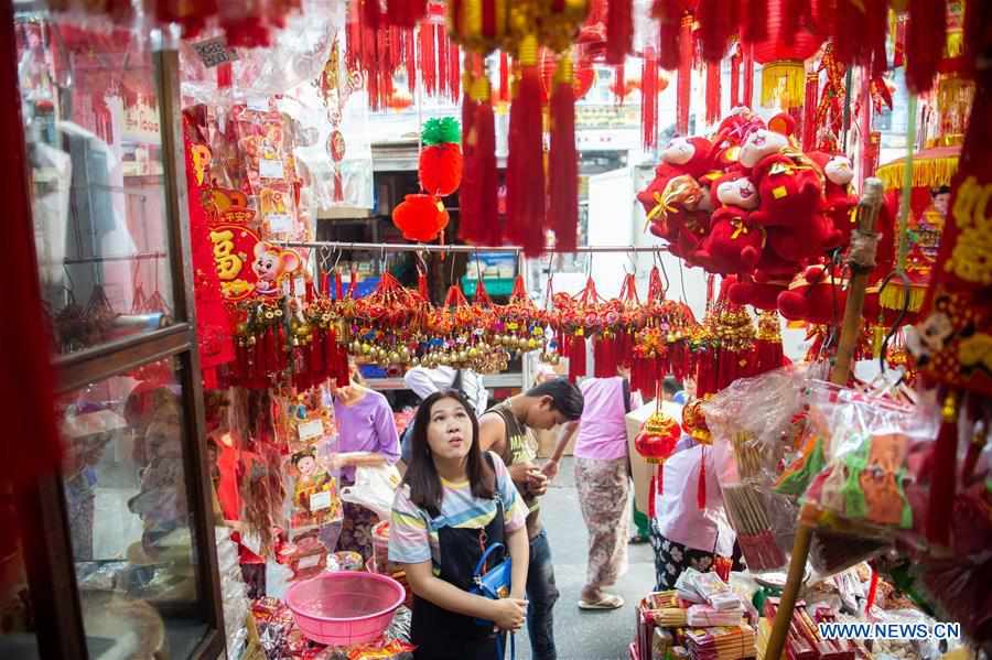 MYANMAR-YANGON-CHINESE NEW YEAR-DECORATION