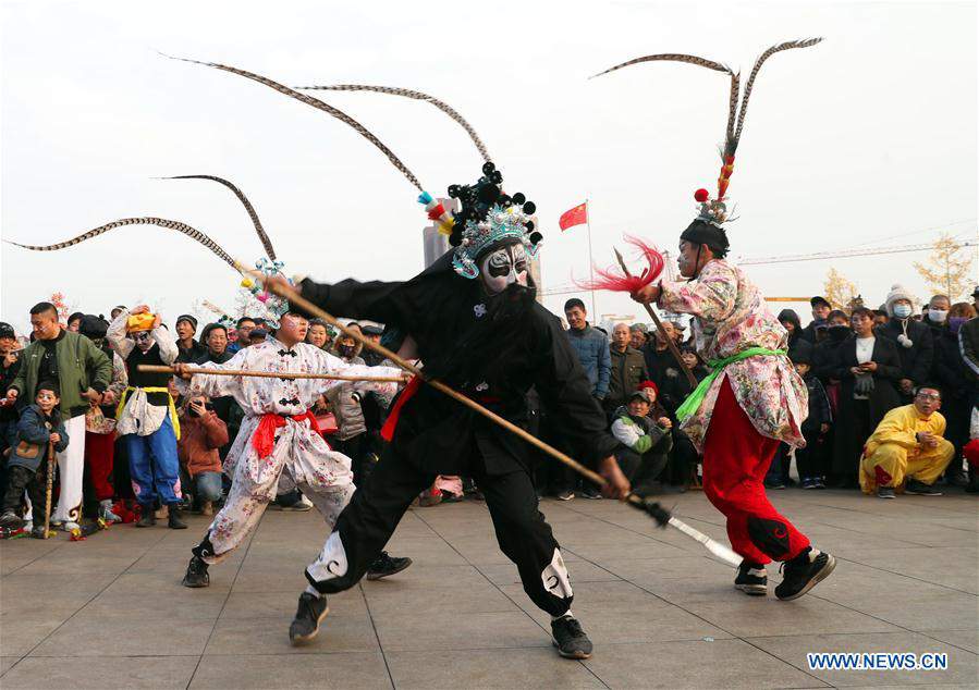 Folklore performances presented across China ahead of Lunar New Year