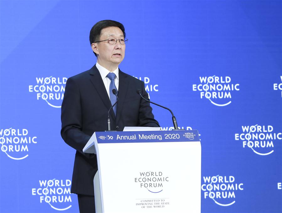 SWITZERLAND-DAVOS-HAN ZHENG-WEF ANNUAL MEETING