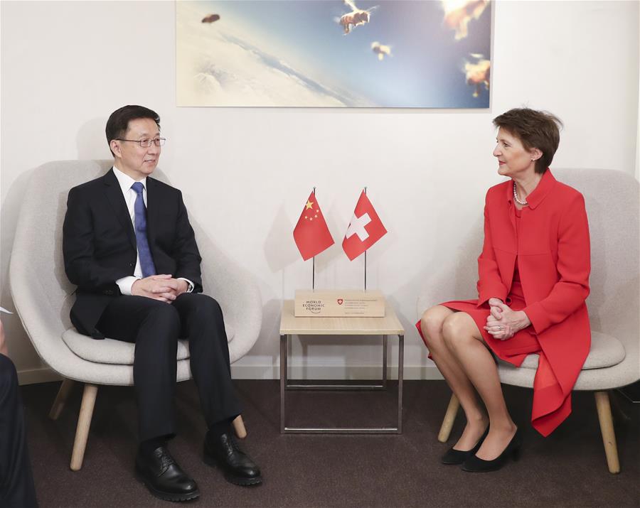 SWITZERLAND-CHINA-HAN ZHENG-VISIT