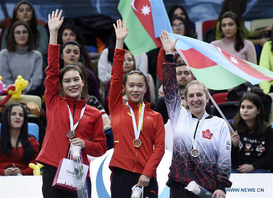 (SP)AZERBAIJAN-BAKU-FIG-WORLD CUP-TRAMPOLINE GYMNASTICS-WOMEN'S INDIVIDUAL FINAL
