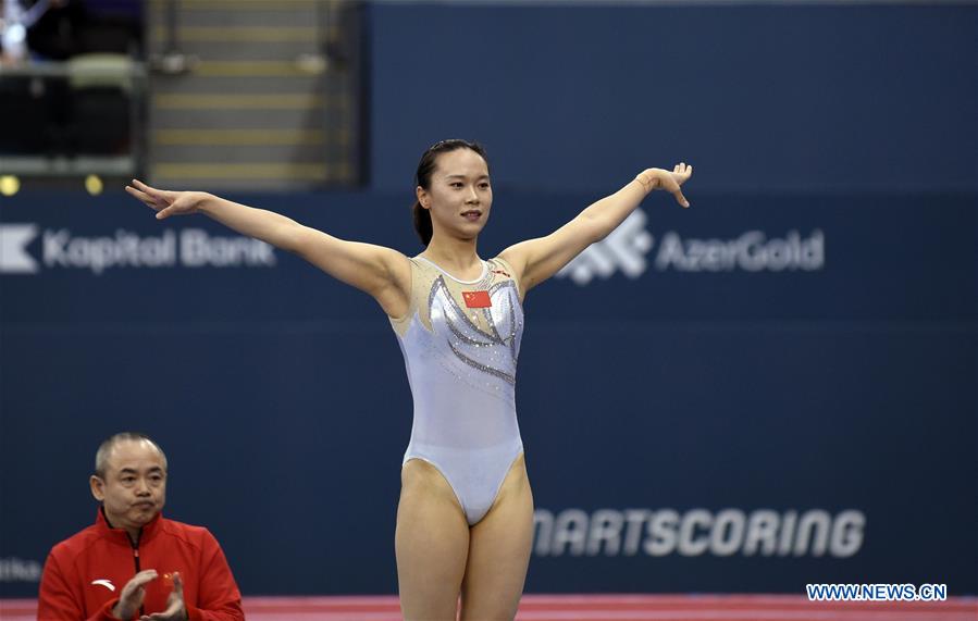 China S Zhu Xueying Wins Women S Final Of Trampoline Gymnastics At Fig World Cup 3 People S Daily Online
