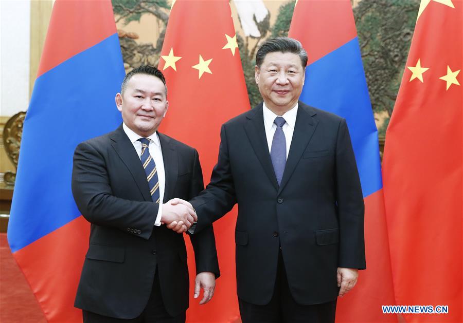 CHINA-BEIJING-XI JINPING-MONGOLIAN PRESIDENT-TALKS (CN)