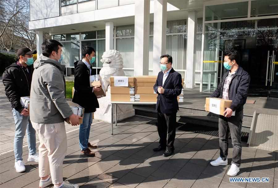 GERMANY-FRANKFURT-COVID-19-CHINA-OVERSEAS STUDENTS-HEALTH KITS