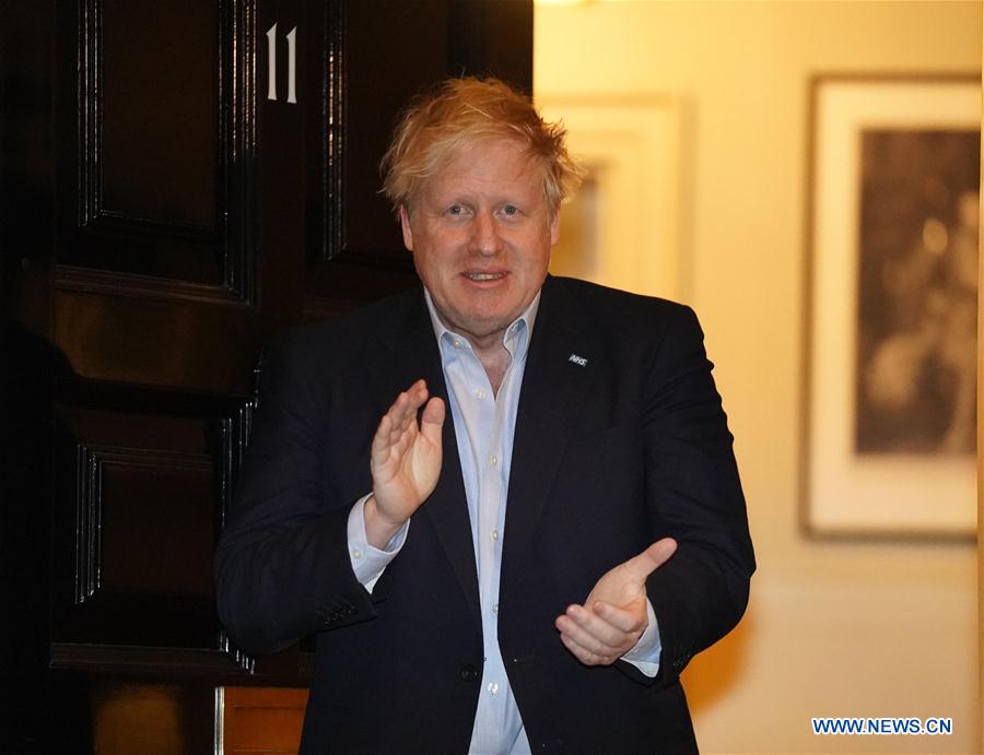 BRITAIN-LONDON-COVID-19-BORIS JOHNSON