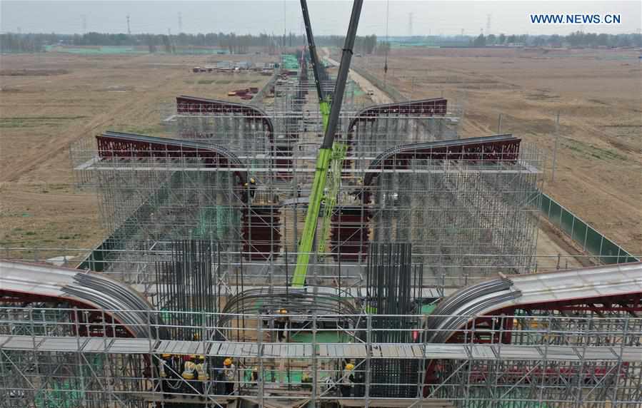 Beijing-Xiongan expressway under construction