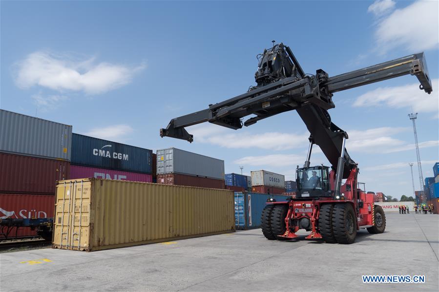 HUNGARY-BUDAPEST-CHINA-EUROPE-FREIGHT TRAIN-MEDICAL SUPPLIES