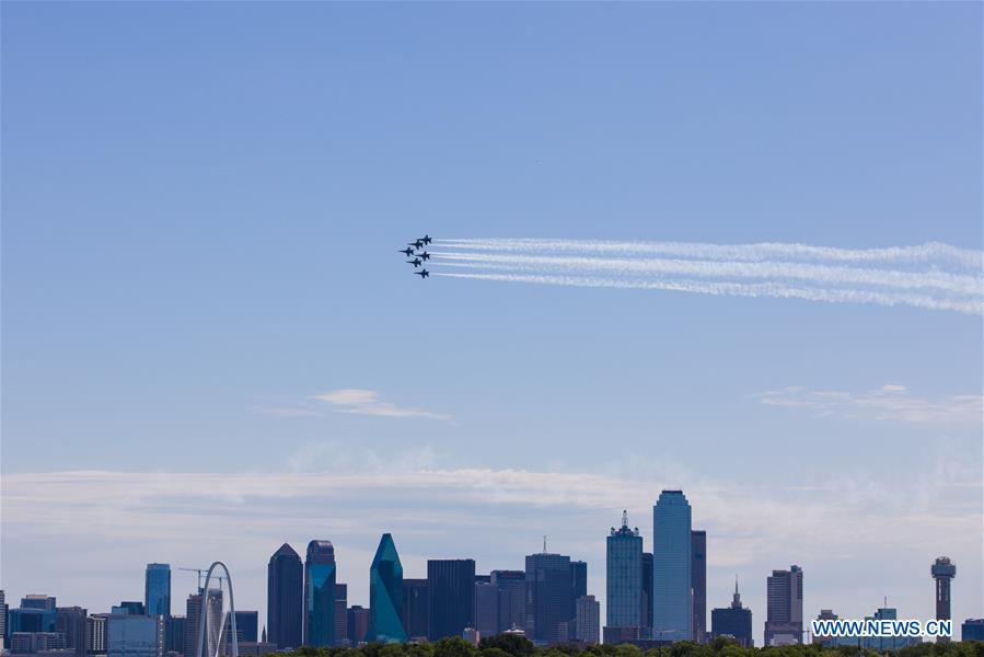 U.S.-TEXAS-DALLAS-COVID-19-FLYOVER