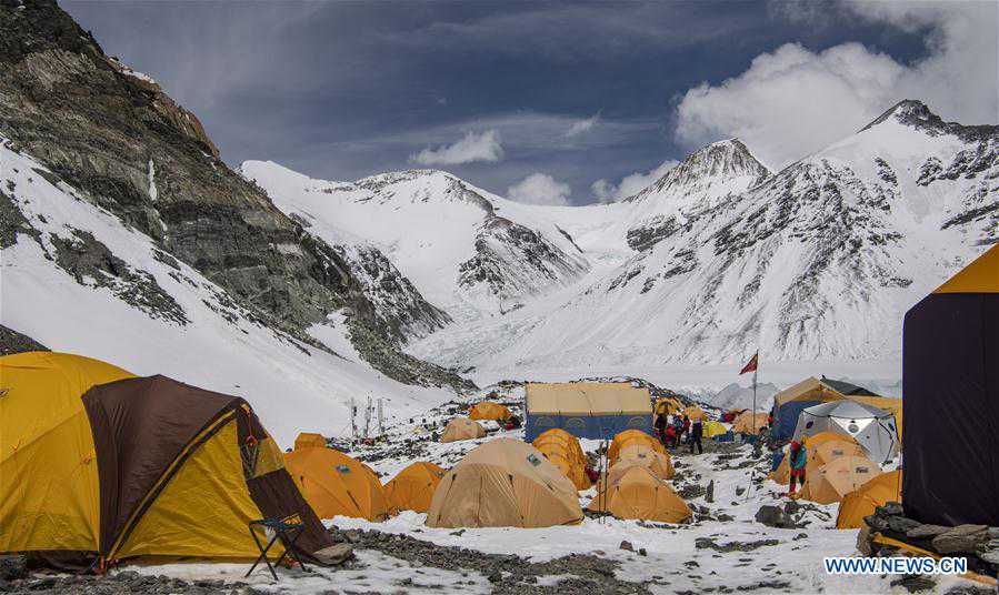 (InTibet) CHINA-TIBET-MOUNT QOMOLANGMA-REMEASUREMENT-ADVANCE CAMP (CN)