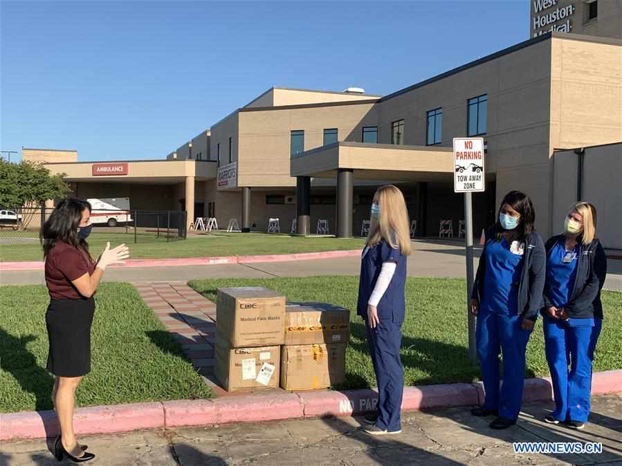 U.S.-TEXAS-HOUSTON-CHINESE STUDENTS-PPE DONATION