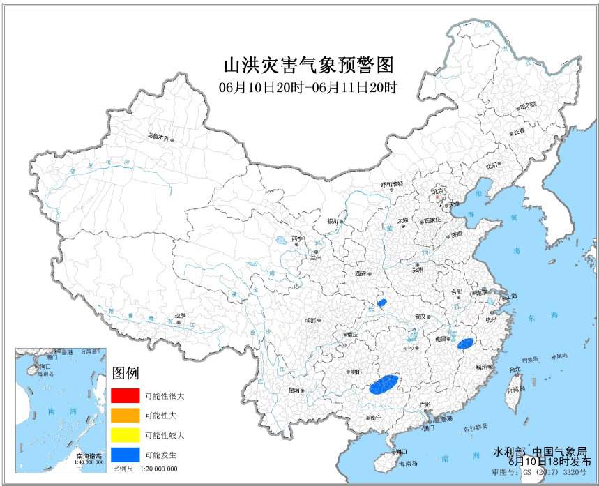 中国气象局：南方多地可能发生山洪灾害或地质灾害