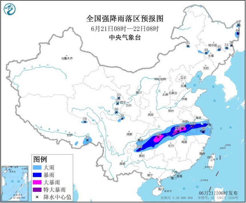 暴雨黄色预警:贵州、湖南等局地特大暴雨