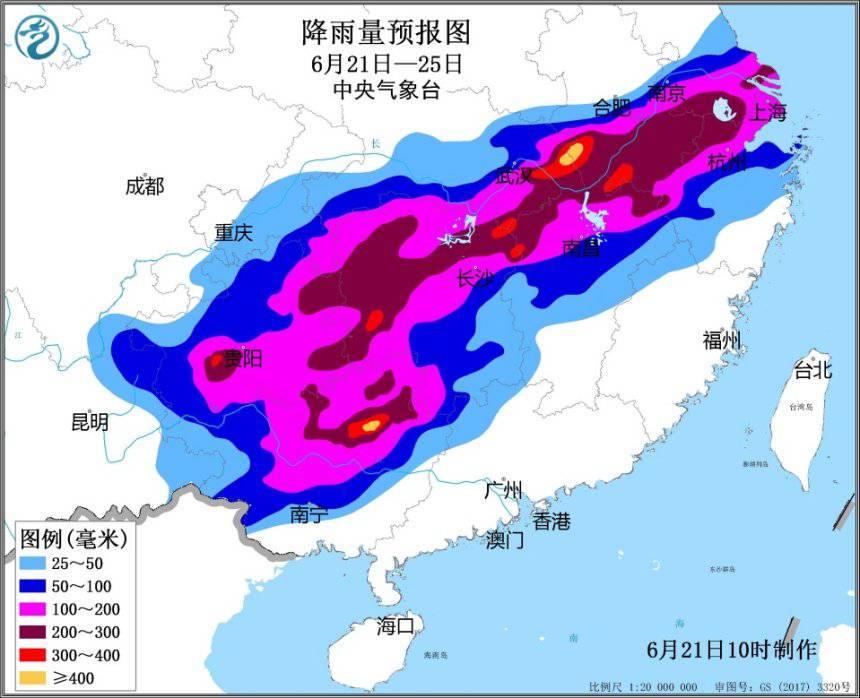 未来5天南方10余省市将迎入汛以来最强降雨过程 持续时间长