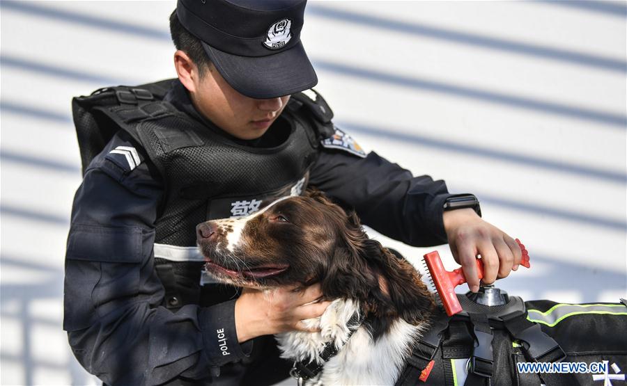 CHINA-JILIN-BAISHAN-BORDER-SNIFFER DOG (CN)