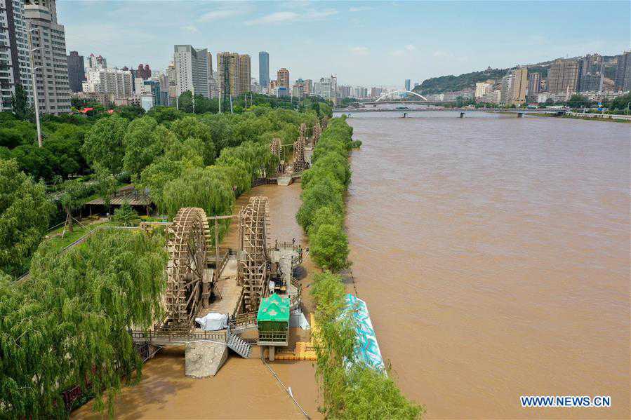 CHINA-GANSU-LANZHOU-YELLOW RIVER-WATER LEVEL (CN)