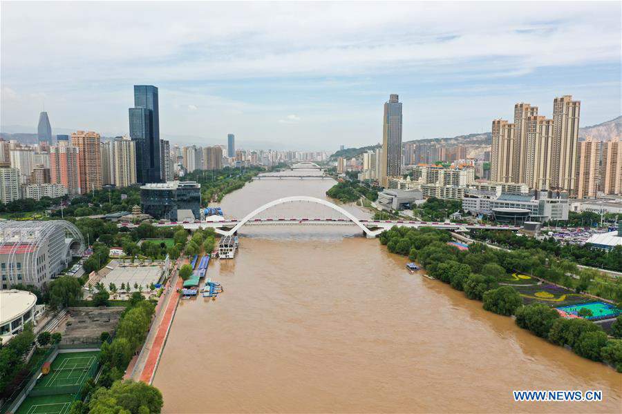 CHINA-GANSU-LANZHOU-YELLOW RIVER-WATER LEVEL (CN)