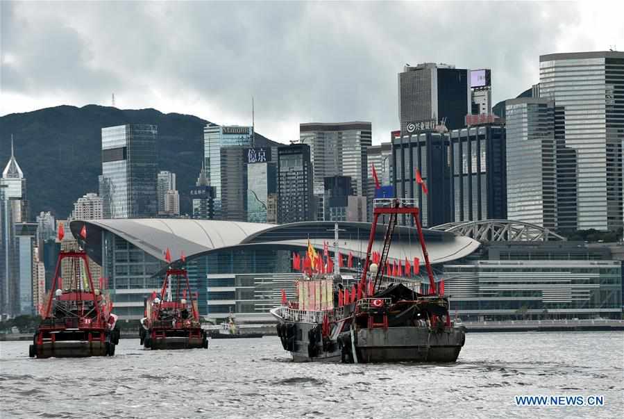 CHINA-HONG KONG-FISHING BOATS-CELEBRATION (CN)