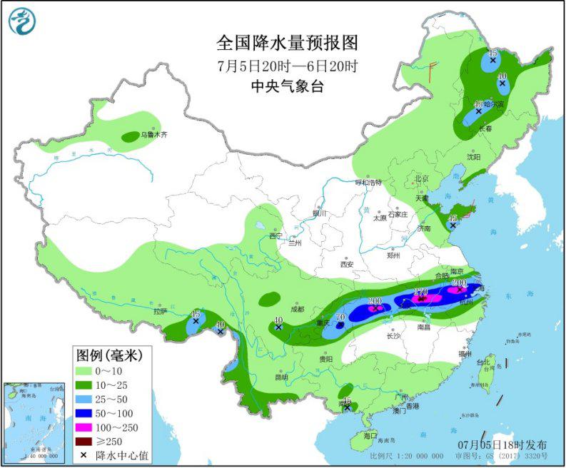 中央气象台：西南地区东部至长江中下游有持续性强降水