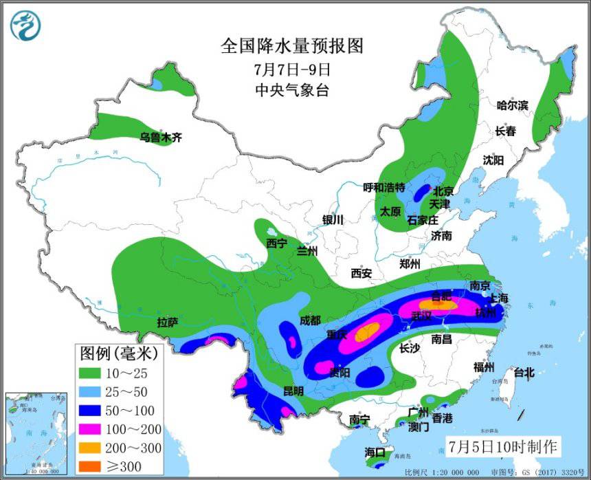 中央气象台发布高考期间全国天气预报：强降雨、强对流、高温天气要注意