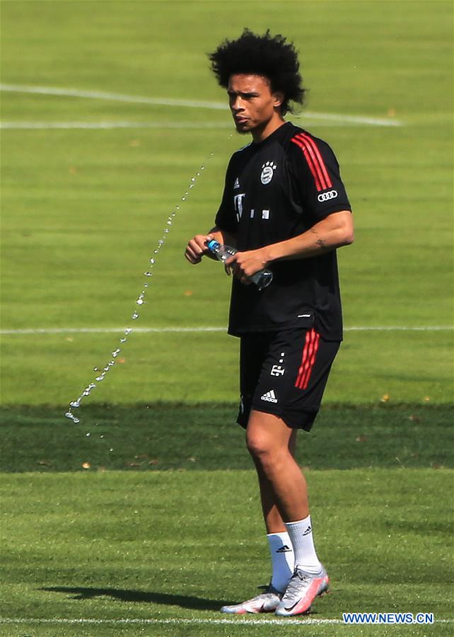 (SP)GERMANY-MUNICH-FOOTBALL-BAYERN MUNICH-LEROY SANE-TRAINING SESSION