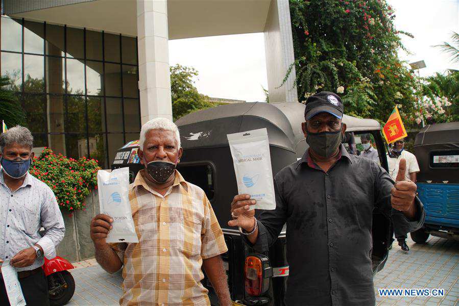 SRI LANKA-COLOMBO-CHINA-DONATION-THREE-WHEEL DRIVERS