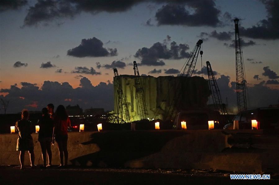 LEBANON-BEIRUT-EXPLOSIONS-CANDLELIGHT-MOURNING