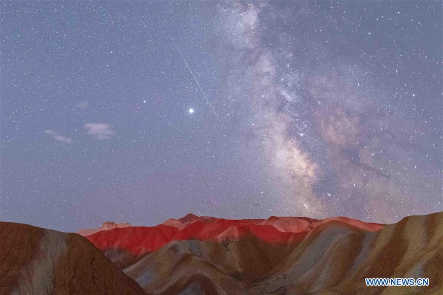 #CHINA-GANSU-ZHANGYE-PERSEID METEOR SHOWER (CN)