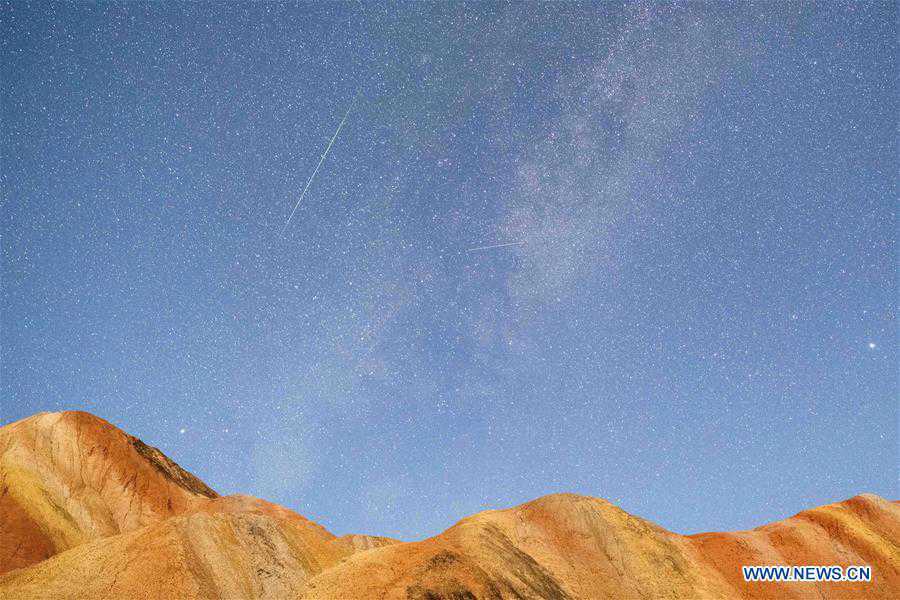 #CHINA-GANSU-ZHANGYE-PERSEID METEOR SHOWER (CN)