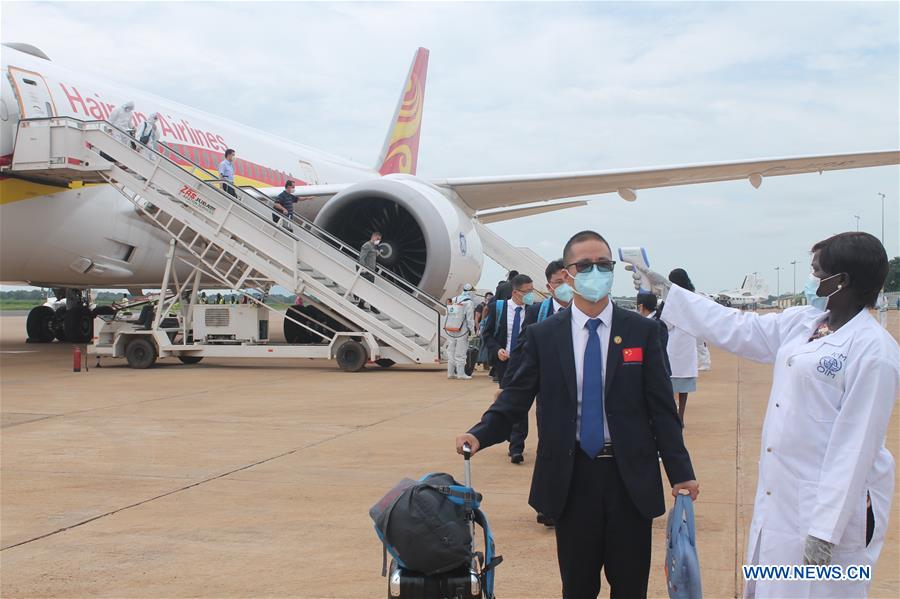 SOUTH SUDAN-JUBA-CHINESE MEDICAL EXPERT TEAM-ARRIVAL