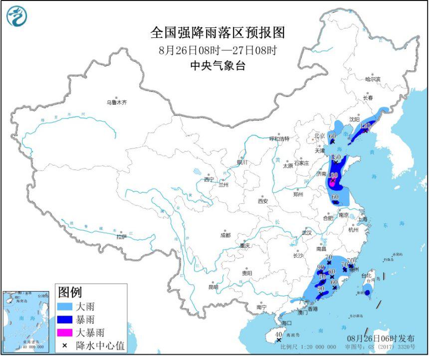 暴雨蓝色预警来了！吉辽冀鲁苏皖等地有大到暴雨