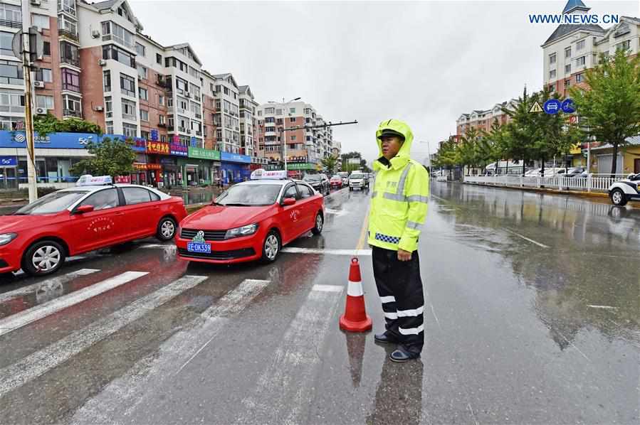 CHINA-LIAONING-BENXI-TYPHOON BAVI-DOWNPOURS (CN)