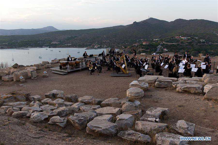 GREECE-CAPE SOUNION-MUSICAL-SINO-GREEK FRIENDSHIP