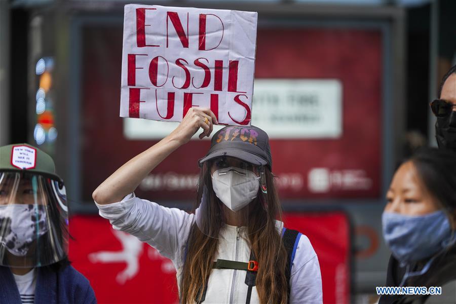 U.S.-NEW YORK-CLIMATE CHANGE-PROTEST