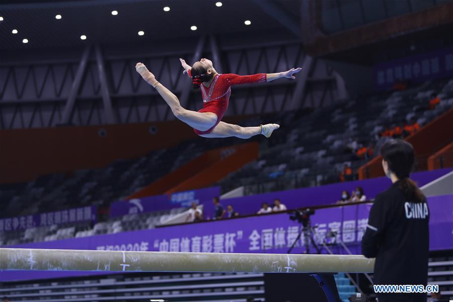 (SP)CHINA-ZHAOQING-GYMNASTICS-CHINESE NATIONAL CHAMPIONSHIPS-TRANING (CN)