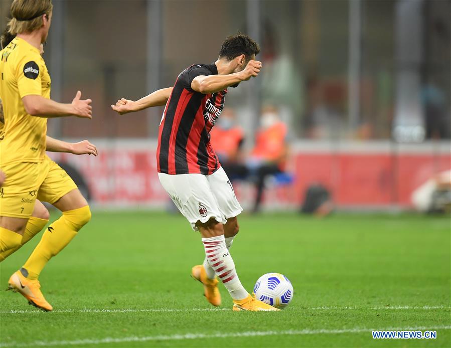 (SP)ITALY-MILAN-FOOTBALL-EUROPA LEAGUE-QUALIFING-AC MILAN VS BODOGLIMT