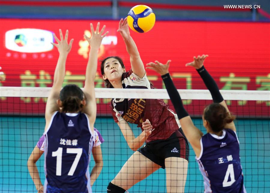 (SP)CHINA-JIANGMEN-VOLLEYBALL-CHINESE WOMEN'S CHAMPIONSHIP(CN)