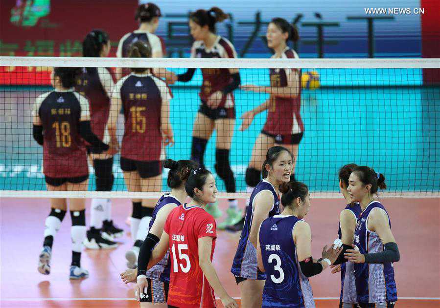 (SP)CHINA-JIANGMEN-VOLLEYBALL-CHINESE WOMEN'S CHAMPIONSHIP(CN)