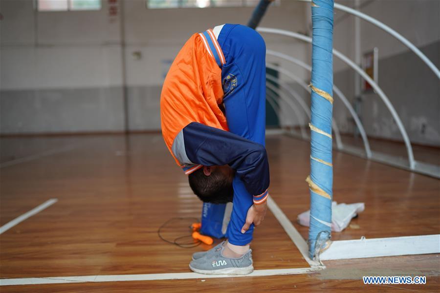 (SP)CHINA-NANCHANG-CHILDREN-VISUAL IMPAIRMENT-ROPE SKIPPING TEAM (CN)