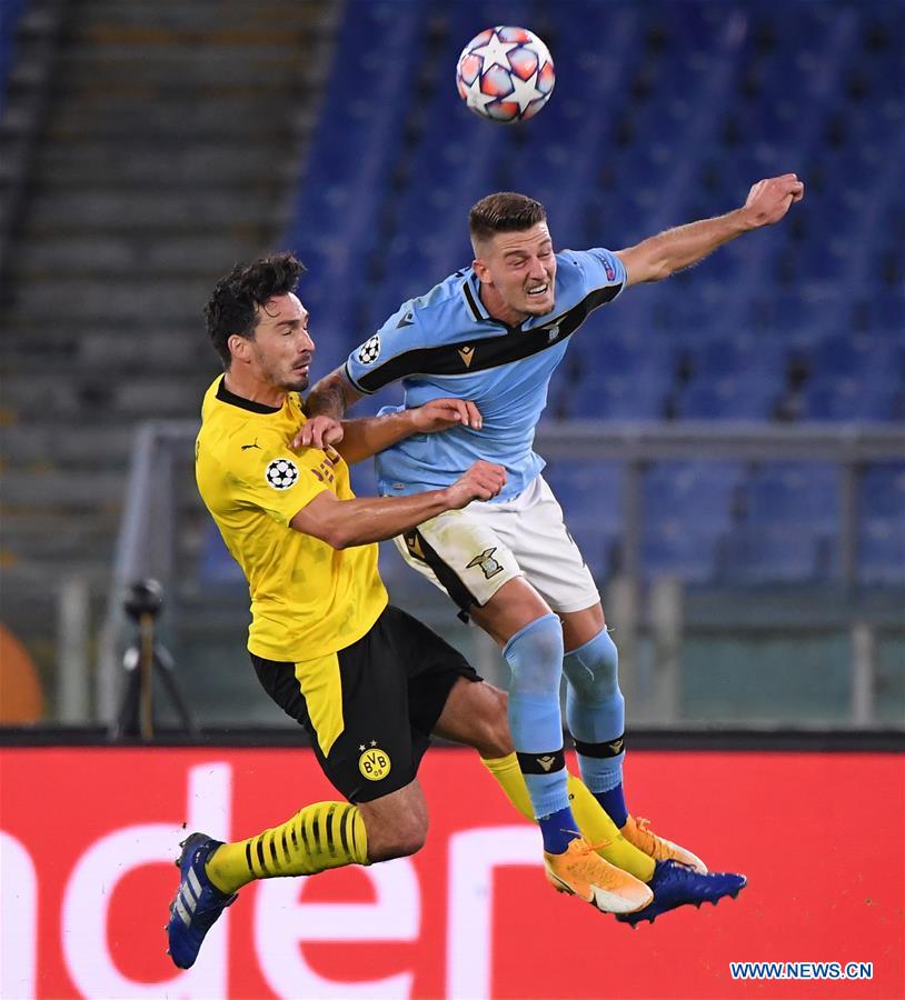 (SP)ITALY-ROME-FOOTBALL-UEFA CHAMPIONS LEAGUE-LAZIO VS DORTMUND