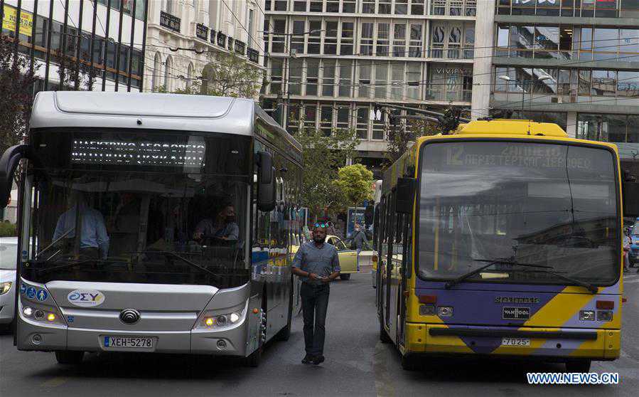 GREECE-ATHENS-CHINA-ELECTRIC BUS