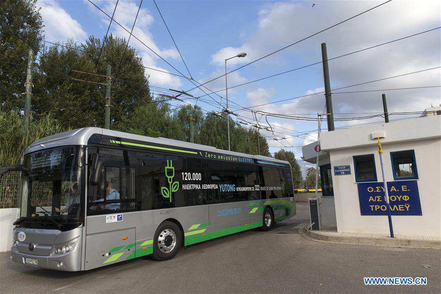 GREECE-ATHENS-CHINA-ELECTRIC BUS