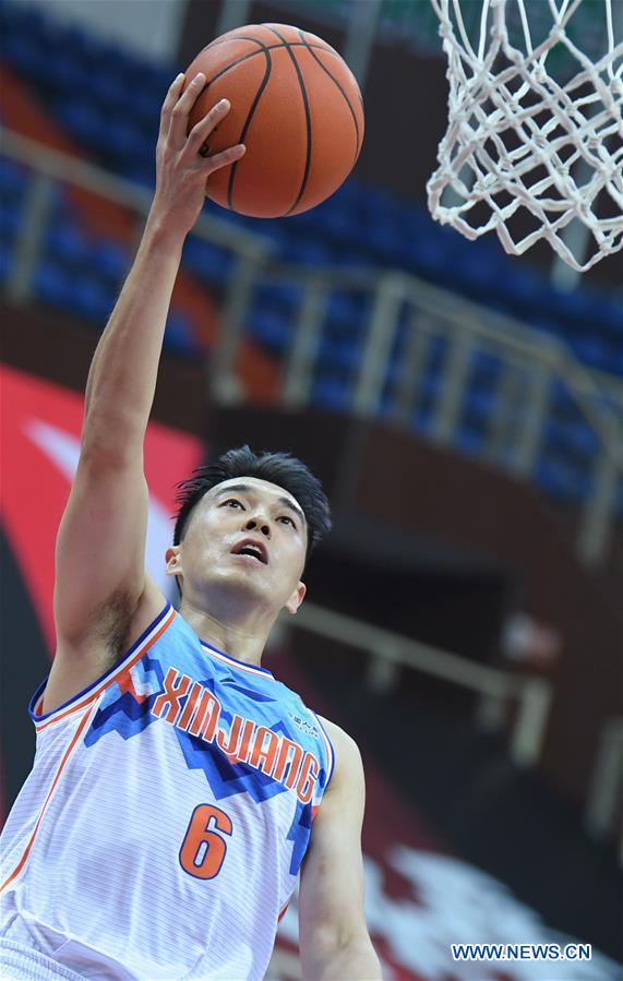 (SP)CHINA-ZHEJIANG-ZHUJI-BASKETBALL-CBA LEAGUE-XINJIANG VS NANJING (CN)