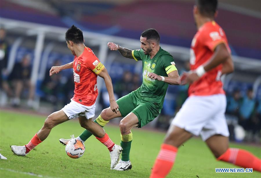 (SP)CHINA-SUZHOU-FOOTBALL-CSL-BEIJING GUOAN VS GUANGZHOU EVERGRANDE TAOBAO (CN)