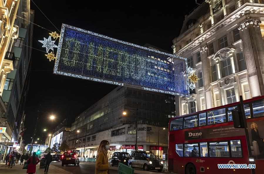 BRITAIN-LONDON-OXFORD STREET-CHRISTMAS LIGHT-2020 HEROS