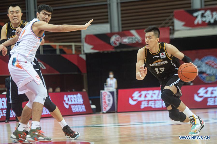 (SP)CHINA-ZHUJI-BASKETBALL-CBA LEAGUE-XINJIANG FLYING TIGERS VS LIAONING FLYING LEOPARDS (CN)