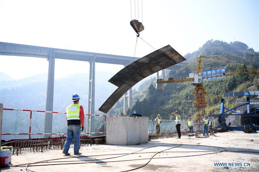 CHINA-CHONGQING-HIGHSPEED RAILWAY-BRIDGE CONSTRUCTION (CN)