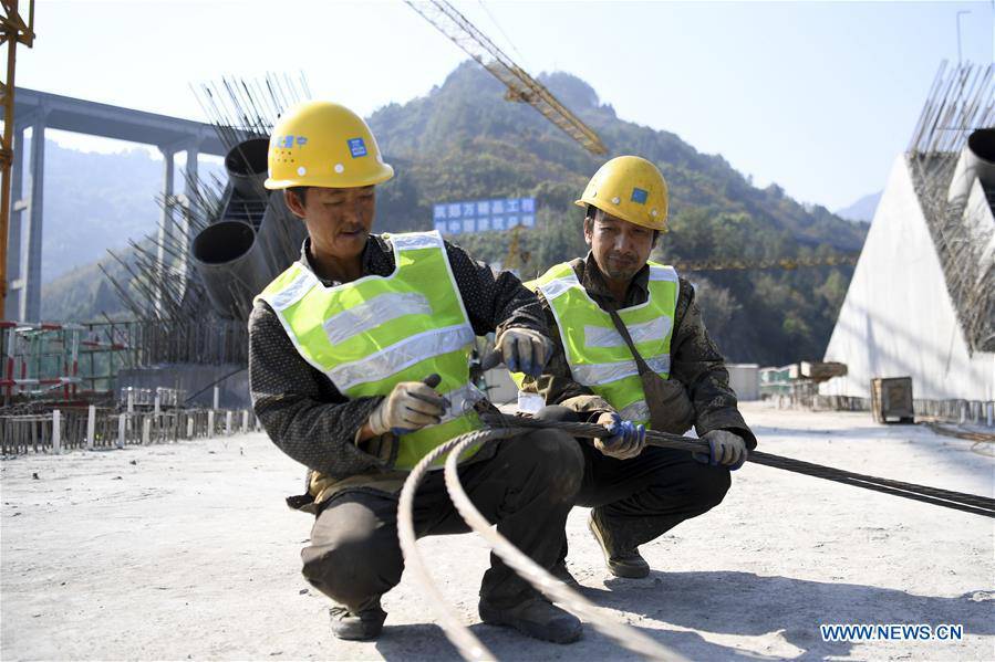 CHINA-CHONGQING-HIGHSPEED RAILWAY-BRIDGE CONSTRUCTION (CN)